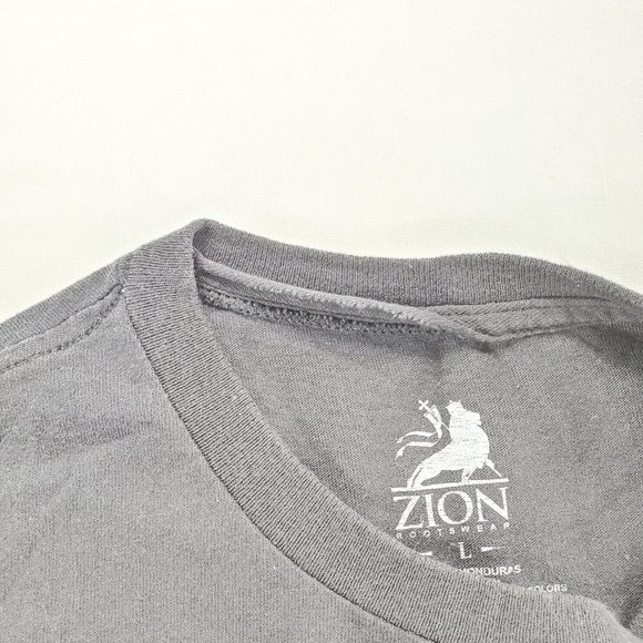 Vtg Bob Marley GraphicT-Shirt Black Zion Rootswear - Picture 4 of 5
